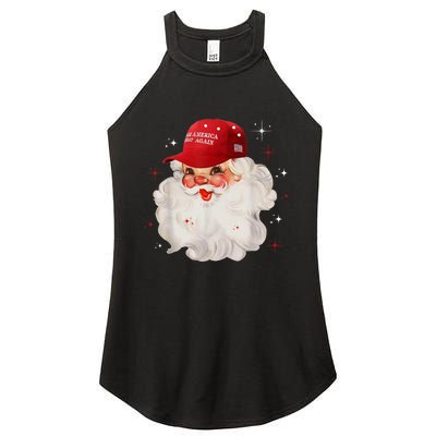 Make A Christmas Great Again Xmas Trump Maga Pajamas Santa Women's Perfect Tri Rocker Tank