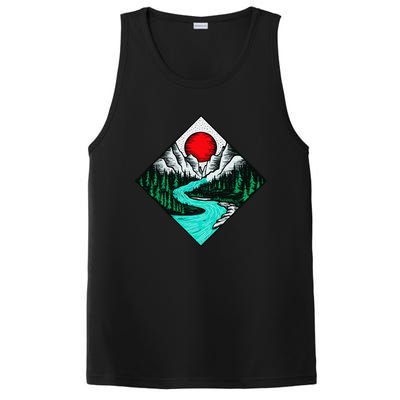 Mountains Are Calling River Wilderness Forest Adventure PosiCharge Competitor Tank