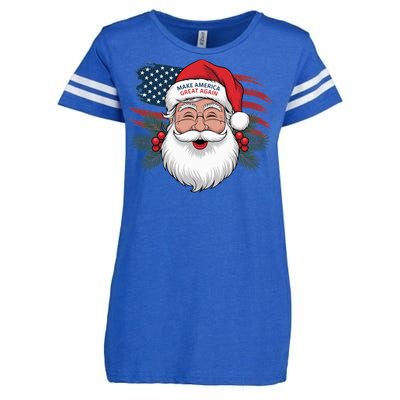 Make A Christmas Great Again Xmas Trump Maga Pajamas Santa Enza Ladies Jersey Football T-Shirt