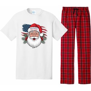 Make A Christmas Great Again Xmas Trump Maga Pajamas Santa Pajama Set