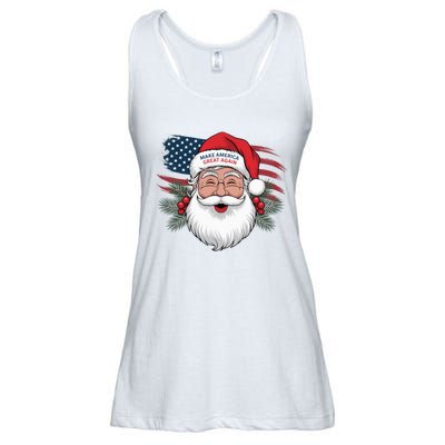 Make A Christmas Great Again Xmas Trump Maga Pajamas Santa Ladies Essential Flowy Tank