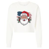 Make A Christmas Great Again Xmas Trump Maga Pajamas Santa Cropped Pullover Crew