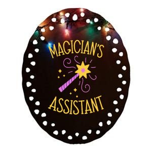 Magician Assistant Costume  Birthday Christmas Ceramic Oval Ornament