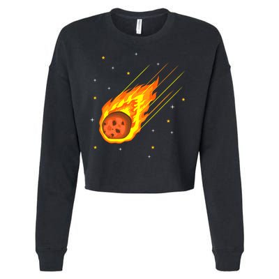 Meteorite Asteroid Comet Meteor Shower Universe Meteors Cropped Pullover Crew