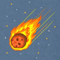 Meteorite Asteroid Comet Meteor Shower Universe Meteors Garment-Dyed Sweatshirt