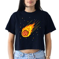 Meteorite Asteroid Comet Meteor Shower Universe Meteors Crop Top