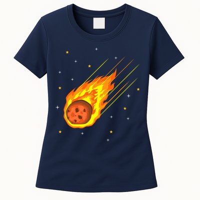 Meteorite Asteroid Comet Meteor Shower Universe Meteors Womens T-Shirt