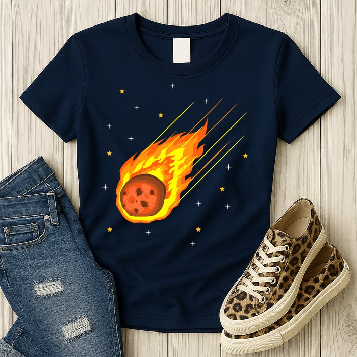 Meteorite Asteroid Comet Meteor Shower Universe Meteors Womens T-Shirt
