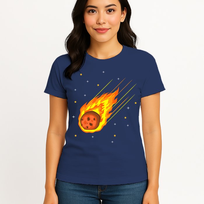 Meteorite Asteroid Comet Meteor Shower Universe Meteors Womens T-Shirt