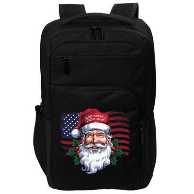 Make A Christmas Great Again Xmas Trump Maga Pajamas Santa Us Flag Impact Tech Backpack