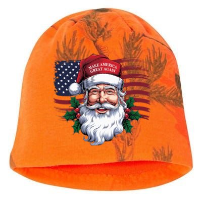 Make A Christmas Great Again Xmas Trump Maga Pajamas Santa Us Flag Kati - Camo Knit Beanie