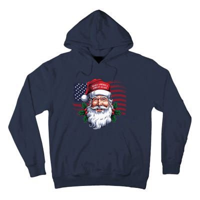 Make A Christmas Great Again Xmas Trump Maga Pajamas Santa Us Flag Tall Hoodie