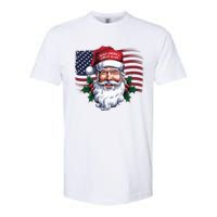 Make A Christmas Great Again Xmas Trump Maga Pajamas Santa Us Flag Softstyle CVC T-Shirt