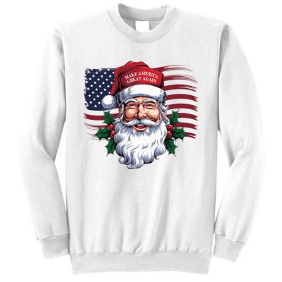 Make A Christmas Great Again Xmas Trump Maga Pajamas Santa Us Flag Sweatshirt