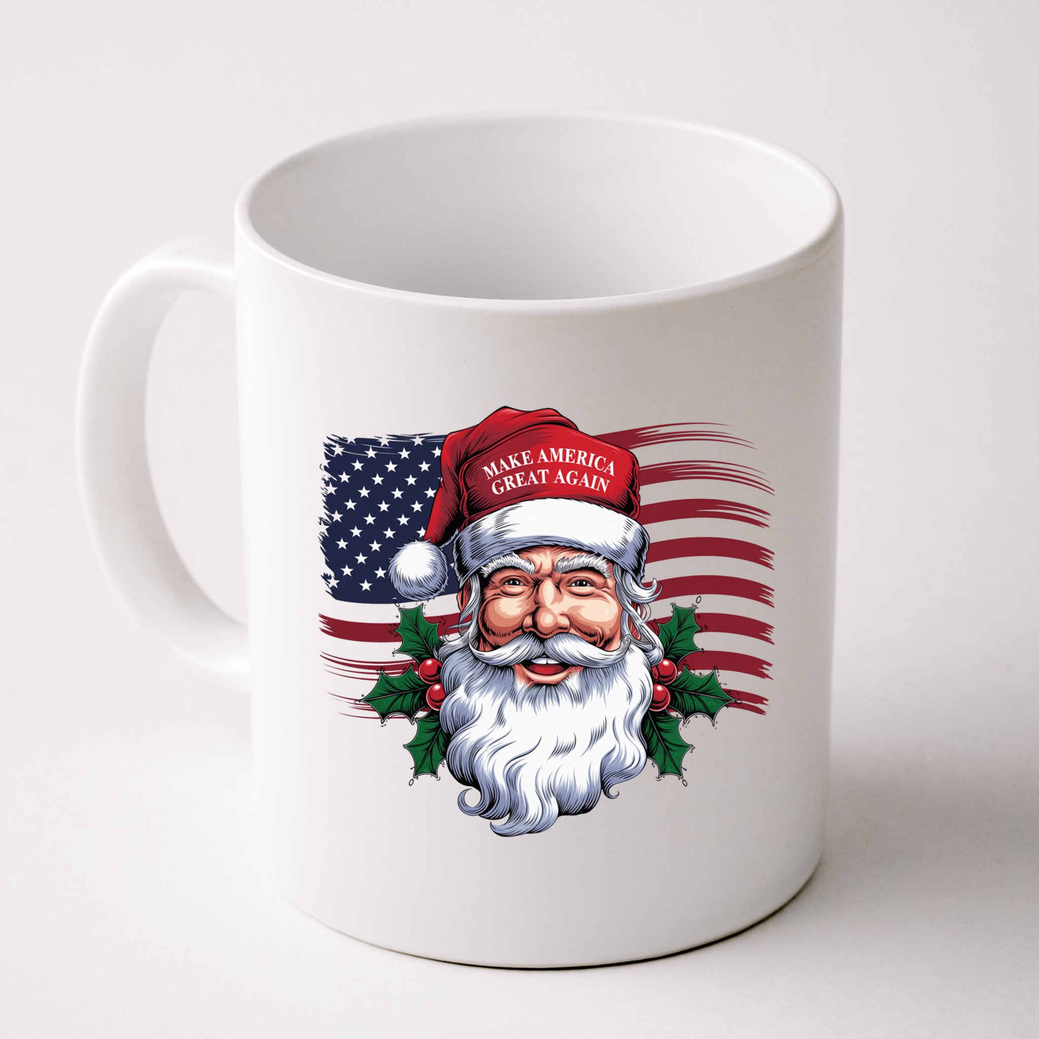 Make A Christmas Great Again Xmas Trump Maga Pajamas Santa Us Flag Mug