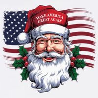 Make A Christmas Great Again Xmas Trump Maga Pajamas Santa Us Flag Beanie