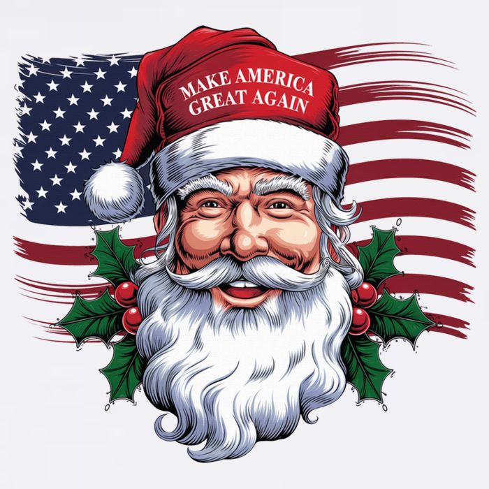 Make A Christmas Great Again Xmas Trump Maga Pajamas Santa Us Flag Beanie