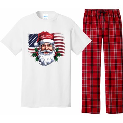 Make A Christmas Great Again Xmas Trump Maga Pajamas Santa Us Flag Pajama Set