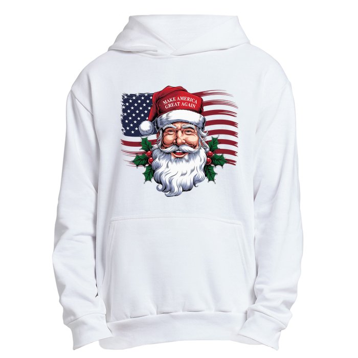 Make A Christmas Great Again Xmas Trump Maga Pajamas Santa Us Flag Urban Pullover Hoodie