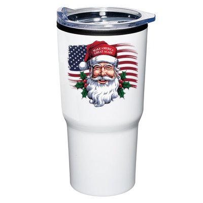 Make A Christmas Great Again Xmas Trump Maga Pajamas Santa Us Flag Tumbler
