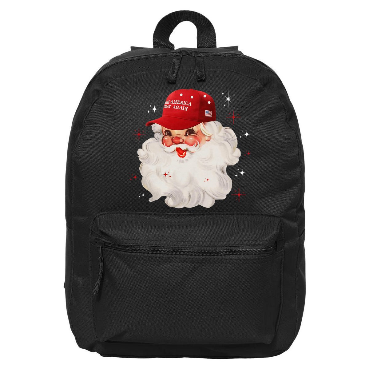 Make A Christmas Great Again Xmas Trump Maga Pajamas Santa 16 in Basic Backpack
