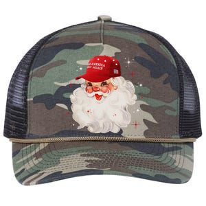 Make A Christmas Great Again Xmas Trump Maga Pajamas Santa Retro Rope Trucker Hat Cap