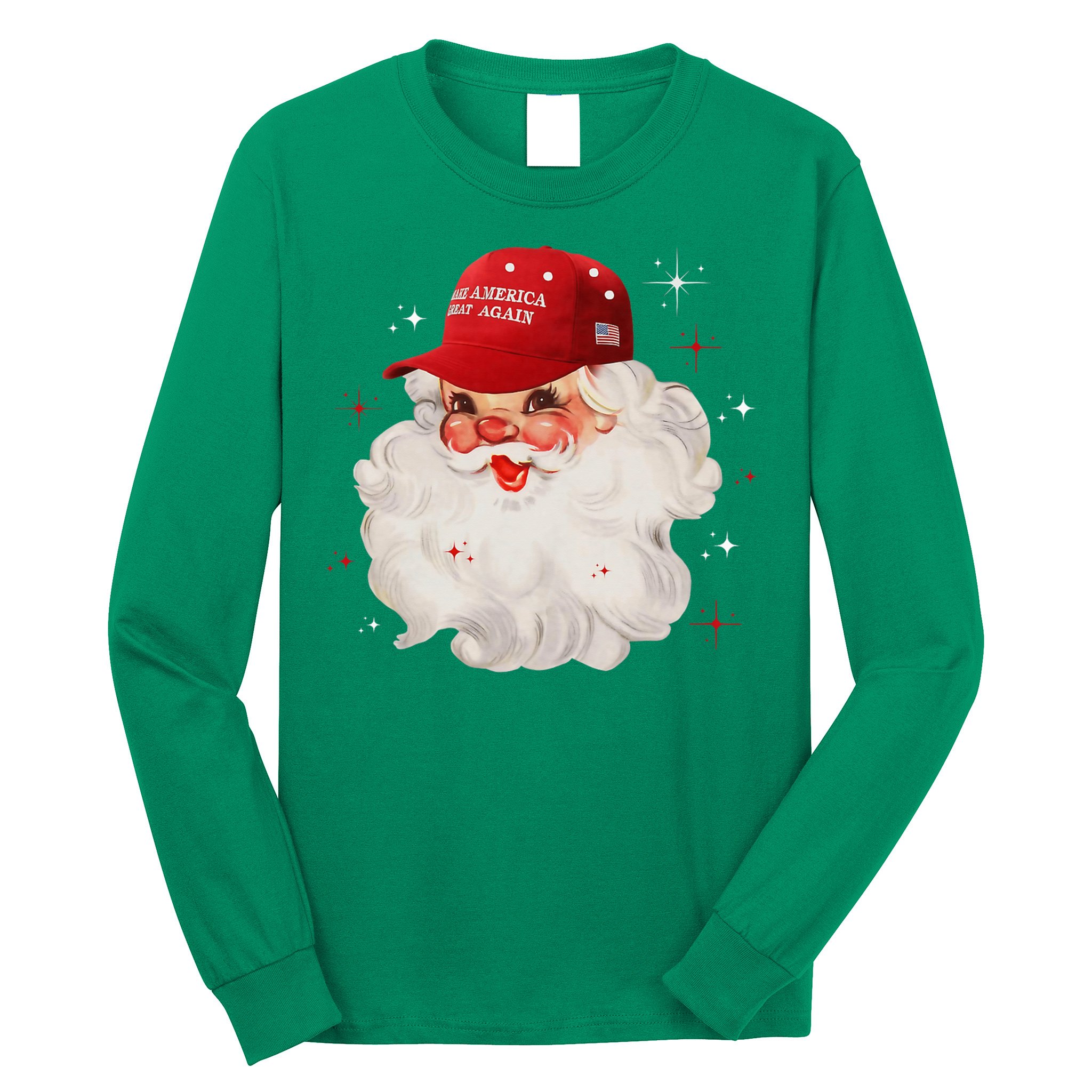 Make A Christmas Great Again Xmas Trump Maga Pajamas Santa Long Sleeve Shirt