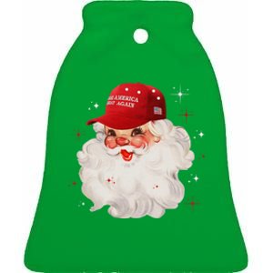 Make A Christmas Great Again Xmas Trump Maga Pajamas Santa Ceramic Bell Ornament