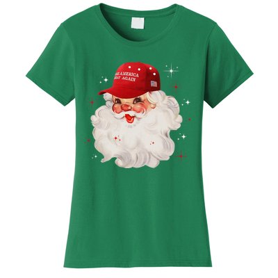 Make A Christmas Great Again Xmas Trump Maga Pajamas Santa Women's T-Shirt