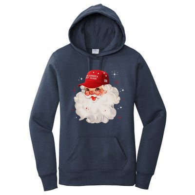 Make A Christmas Great Again Xmas Trump Maga Pajamas Santa Women's Pullover Hoodie