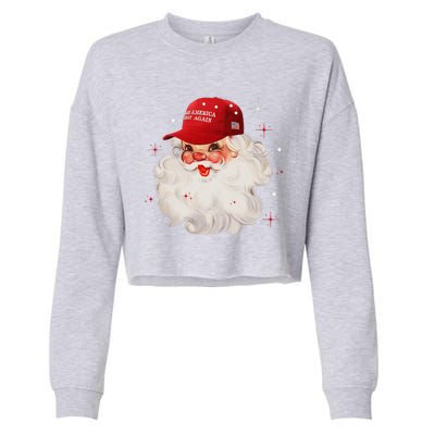 Make A Christmas Great Again Xmas Trump Maga Pajamas Santa Cropped Pullover Crew