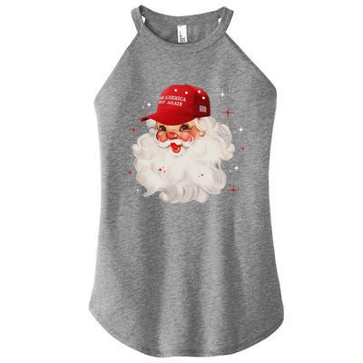 Make A Christmas Great Again Xmas Trump Maga Pajamas Santa Women's Perfect Tri Rocker Tank