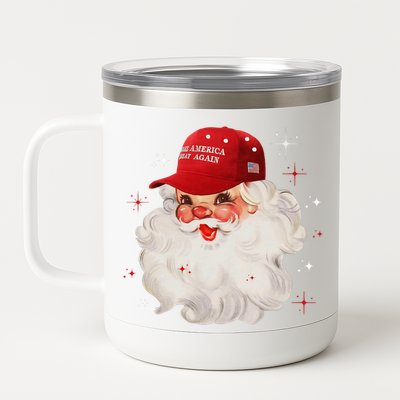 Make A Christmas Great Again Xmas Trump Maga Pajamas Santa 12 oz Stainless Steel Tumbler Cup