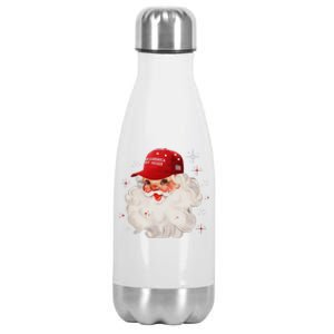 Make A Christmas Great Again Xmas Trump Maga Pajamas Santa Stainless Steel Insulated Water Bottle