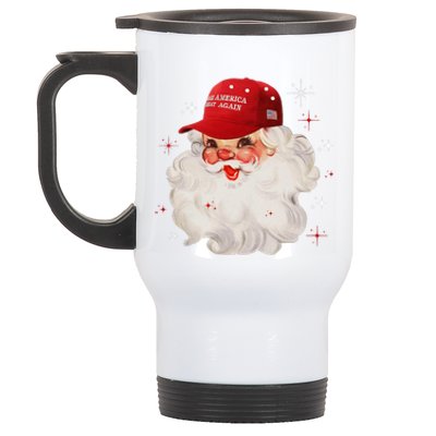 Make A Christmas Great Again Xmas Trump Maga Pajamas Santa Stainless Steel Travel Mug