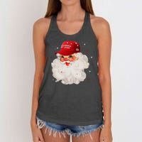 Make A Christmas Great Again Xmas Trump Maga Pajamas Santa Women's Knotted Racerback Tank