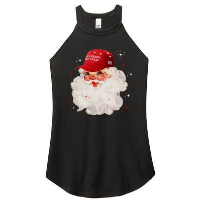 Make A Christmas Great Again Xmas Trump Maga Pajamas Santa Women's Perfect Tri Rocker Tank