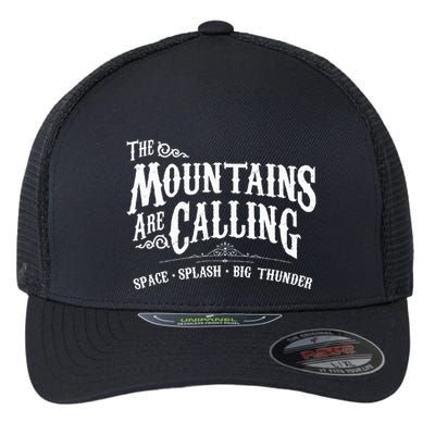 Mountains Are Calling Space Splash Big Thunder Theme Park Flexfit Unipanel Trucker Cap