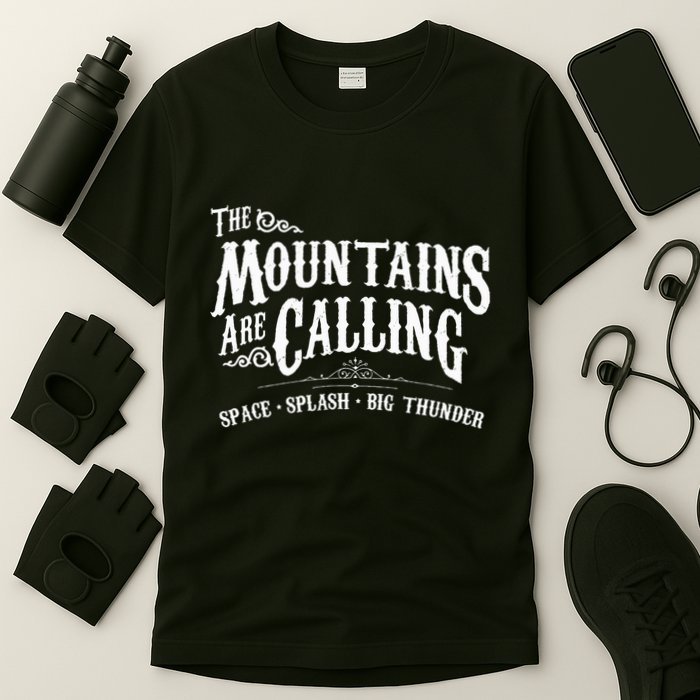 Mountains Are Calling Space Splash Big Thunder Theme Park T-Shirt