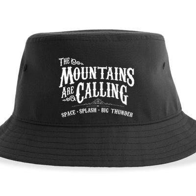 Mountains Are Calling Space Splash Big Thunder Theme Park Sustainable Bucket Hat