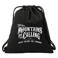Mountains Are Calling Space Splash Big Thunder Theme Park Drawstring Bag