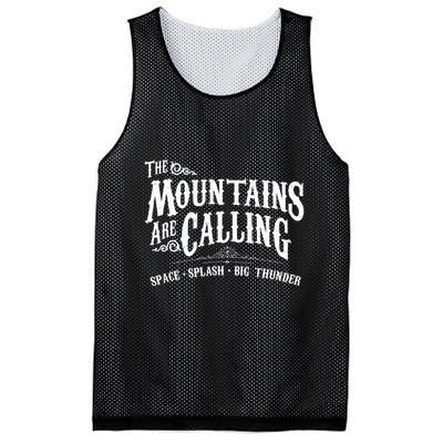 Mountains Are Calling Space Splash Big Thunder Theme Park Mesh Reversible Basketball Jersey Tank