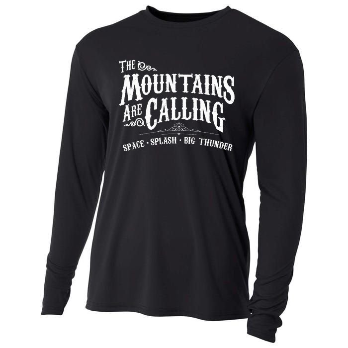 Mountains Are Calling Space Splash Big Thunder Theme Park Cooling Performance Long Sleeve Crew