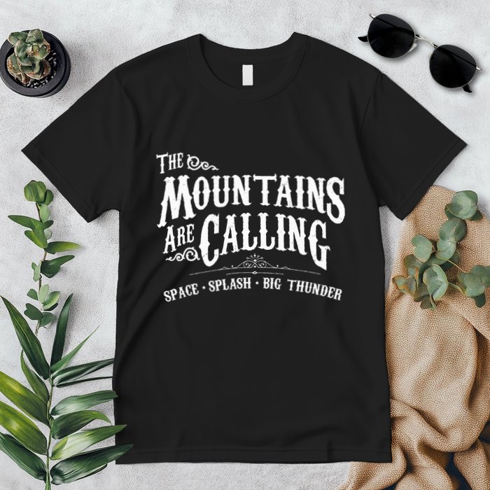 Mountains Are Calling Space Splash Big Thunder Theme Park Premium T-Shirt