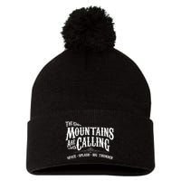 Mountains Are Calling Space Splash Big Thunder Theme Park Pom Pom 12in Knit Beanie