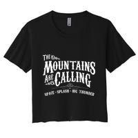 Mountains Are Calling Space Splash Big Thunder Theme Park Crop Top