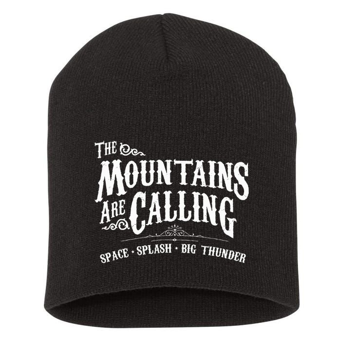 Mountains Are Calling Space Splash Big Thunder Theme Park Short Acrylic Beanie