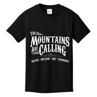 Mountains Are Calling Space Splash Big Thunder Theme Park Kids T-Shirt