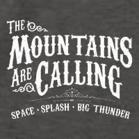 Mountains Are Calling Space Splash Big Thunder Theme Park Vector Backpack