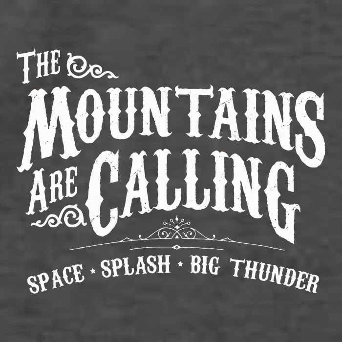 Mountains Are Calling Space Splash Big Thunder Theme Park Vector Backpack